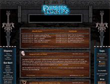 Tablet Screenshot of dungeon-lords.com